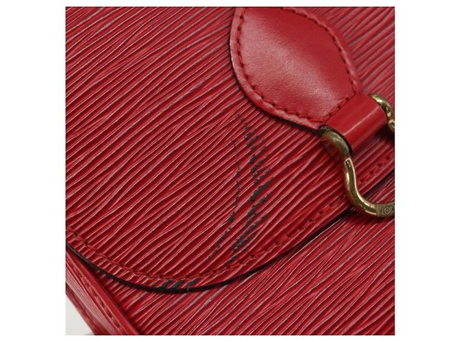 LOUIS VUITTON Borsa a Spalla Epi Saint Cloud PM Rossa M52217 LV Auth 175585 Rosso - vista 9