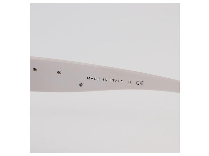 Gafas de sol CHANEL Camelia Plástico Blanco 5186-A CC Auth 176109A - vista 11