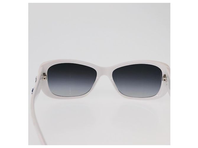 Gafas de sol CHANEL Camelia Plástico Blanco 5186-A CC Auth 176109A - vista 2