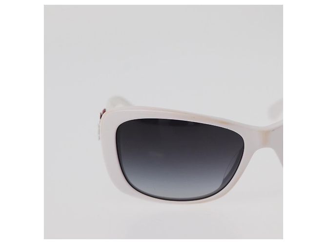 Gafas de sol CHANEL Camelia Plástico Blanco 5186-A CC Auth 176109A - vista 3