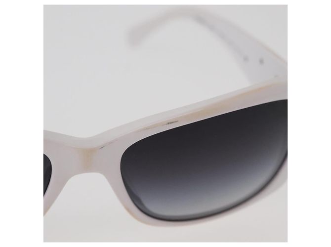 Gafas de sol CHANEL Camelia Plástico Blanco 5186-A CC Auth 176109A - vista 5