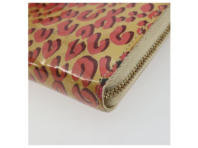 LOUIS VUITTON Monedero Zippy en Vernis Leopardo Broncorail M91484 Auth LV 175990 - vista 7