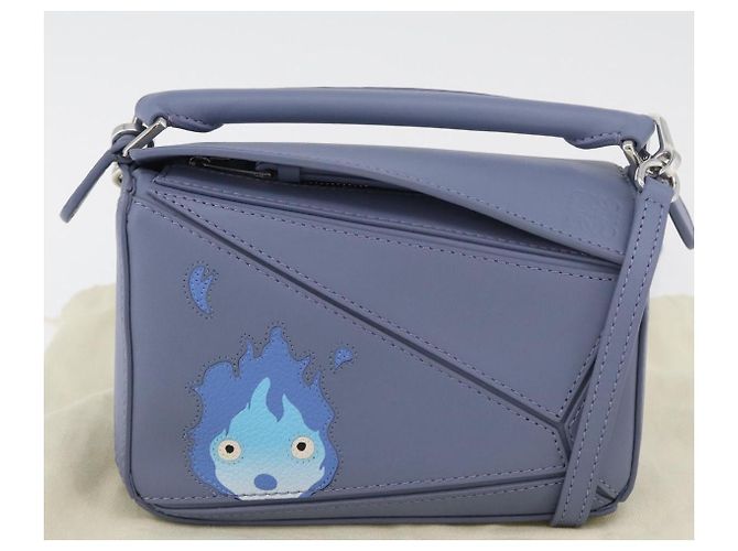 LOEWE - Puzzle Mini Auth Calcifer del Castello Errante di Studio Ghibli 167230SM Argento Blu chiaro - vista 12