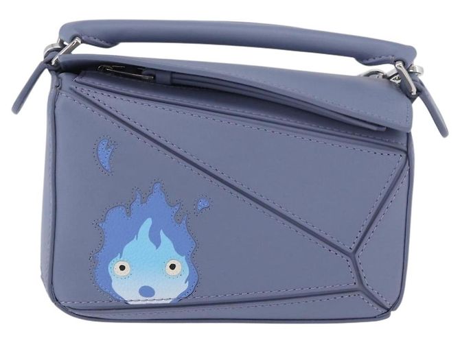 LOEWE - Puzzle Mini Auth Calcifer del Castello Errante di Studio Ghibli 167230SM Argento Blu chiaro - vista 13