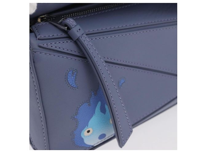 LOEWE - Puzzle Mini Auth Calcifer del Castello Errante di Studio Ghibli 167230SM Argento Blu chiaro - vista 21