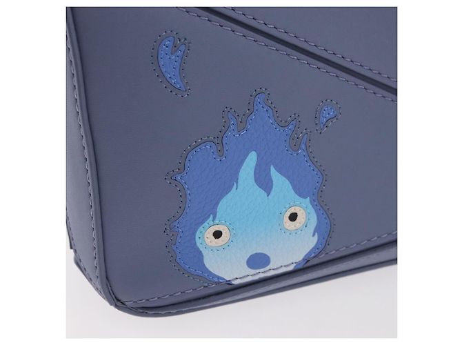 LOEWE - Puzzle Mini Auth Calcifer del Castello Errante di Studio Ghibli 167230SM Argento Blu chiaro - vista 22
