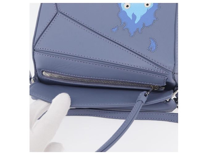 LOEWE - Puzzle Mini Auth Calcifer del Castello Errante di Studio Ghibli 167230SM Argento Blu chiaro - vista 7