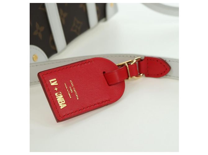LOUIS VUITTON Monogram NBA Soft Trunk Scatola per Telefono Borsa Bianca M80102 Auth 175616SAM Bianco Monogramma - vista 16
