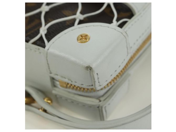 LOUIS VUITTON Monogram NBA Soft Trunk Scatola per Telefono Borsa Bianca M80102 Auth 175616SAM Bianco Monogramma - vista 17