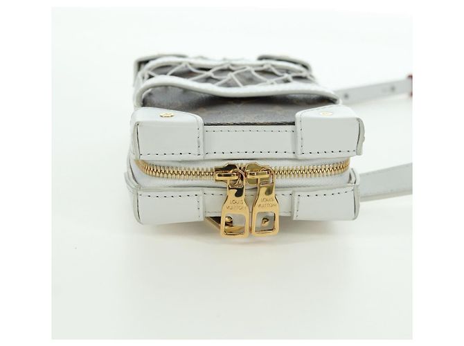 LOUIS VUITTON Monogram NBA Soft Trunk Scatola per Telefono Borsa Bianca M80102 Auth 175616SAM Bianco Monogramma - vista 6