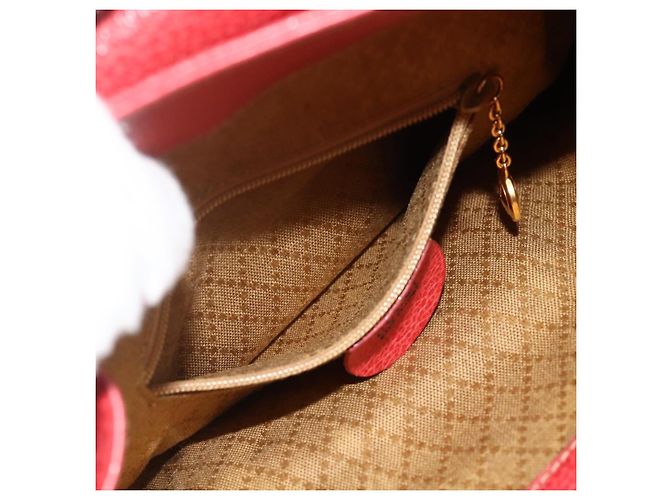 Bamboo Zaino in Bambù GUCCI Camoscio Rosso Oro 003 2058 0030 Auth 175586 D'oro - vista 24
