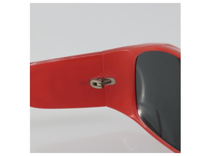 Gafas de sol CHANEL de plástico Rojo CC Auth ka3894A Roja - vista 11