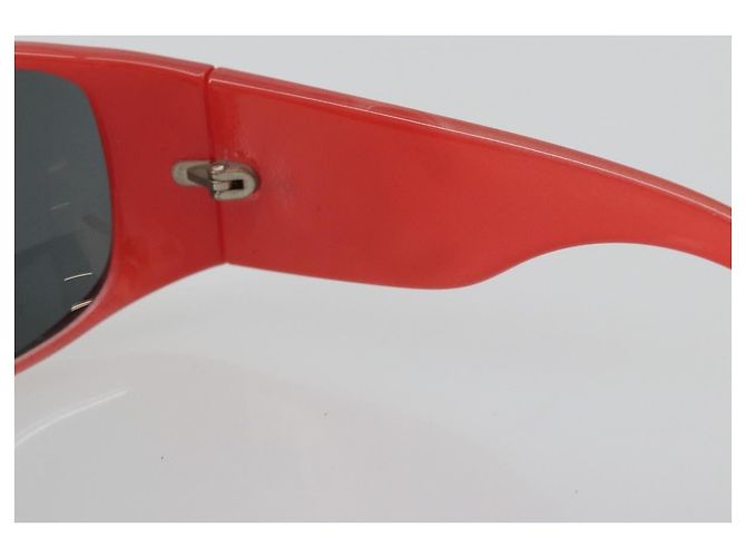 Gafas de sol CHANEL de plástico Rojo CC Auth ka3894A Roja - vista 9