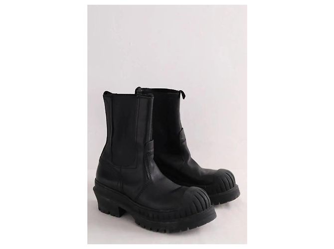 Acne Botas moteras negras Negro - vista 3