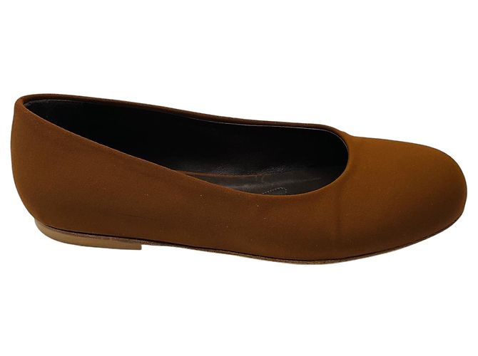 Marni Braune Stoffflats mit Rundspitze - Ansicht 2