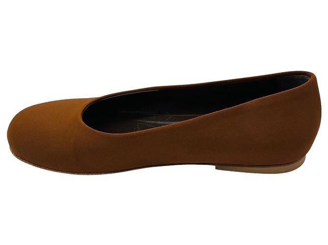 Marni Braune Stoffflats mit Rundspitze - Ansicht 3