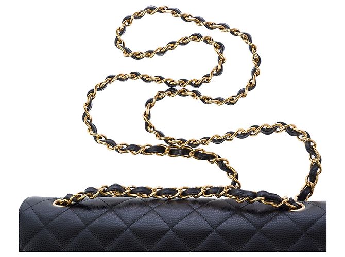 Borsa CHANEL Timeless/Classique in Pelle Nera - 103468 Nero - vista 10