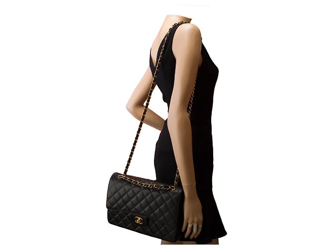Borsa CHANEL Timeless/Classique in Pelle Nera - 103468 Nero - vista 13