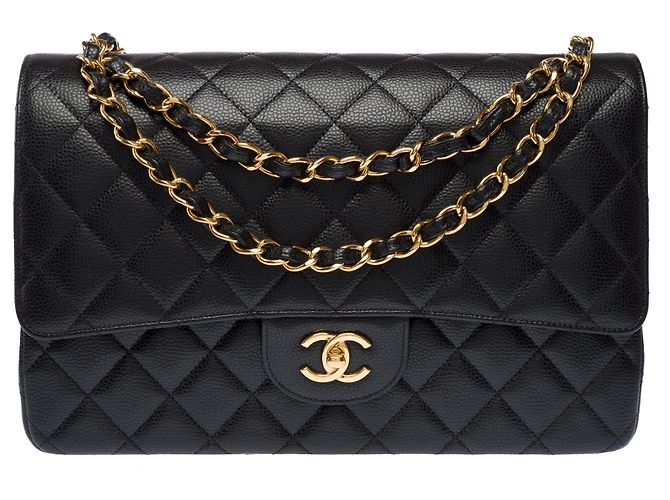 Borsa CHANEL Timeless/Classique in Pelle Nera - 103468 Nero - vista 3