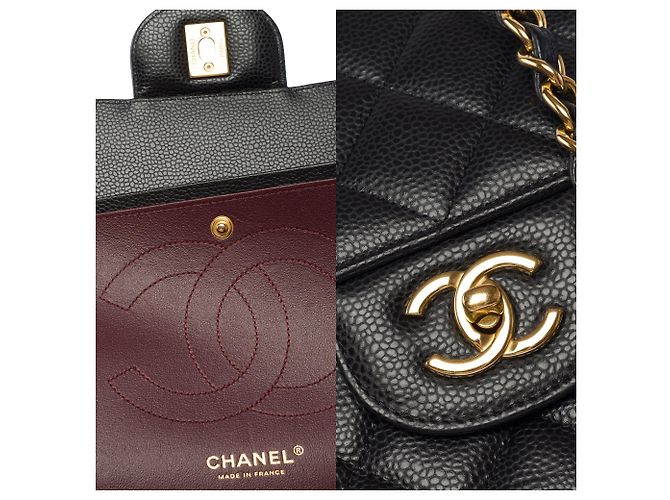 Borsa CHANEL Timeless/Classique in Pelle Nera - 103468 Nero - vista 7