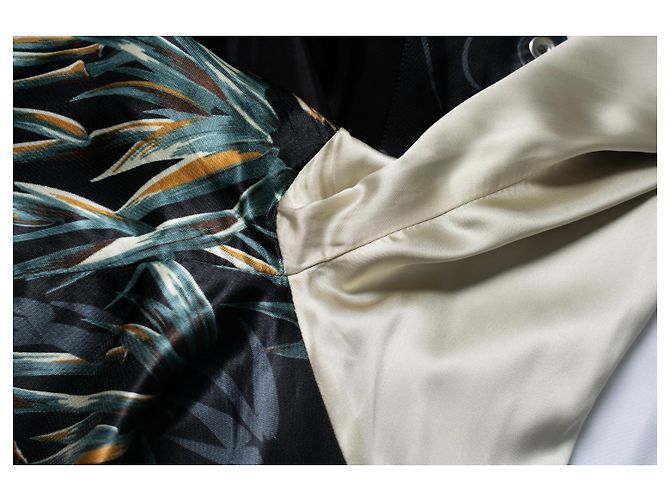 Saint Laurent, bomber teddy con tigre y águila Multicolor - vista 10