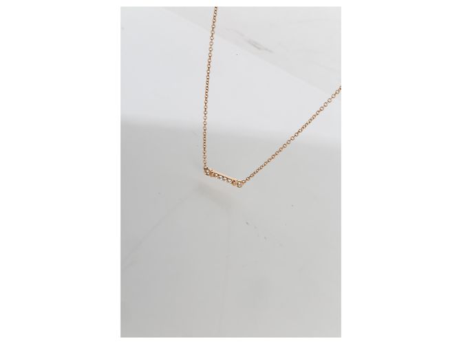 Collana Bar Fleur De Lis in Diamante in Oro Rosa Tiffany & Co. - vista 4