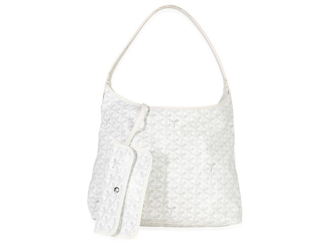 Hobo Boheme in tela Goyardine bianca Goyard - vista 8