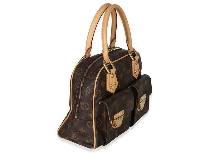 Borsa Manhattan PM in tela Monogram Louis Vuitton Marrone - vista 4