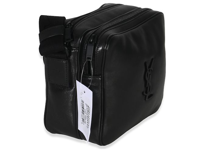 Borsa a tracolla Niki Cube Monogram in agnello nero di Saint Laurent - vista 4