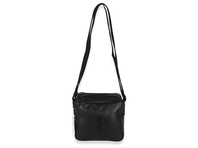 Borsa a tracolla Niki Cube Monogram in agnello nero di Saint Laurent - vista 5
