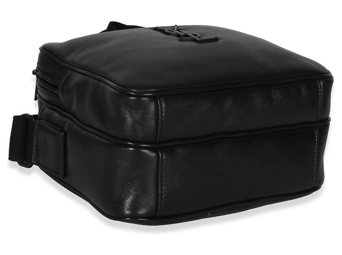 Borsa a tracolla Niki Cube Monogram in agnello nero di Saint Laurent - vista 7