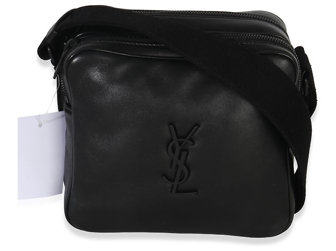 Borsa a tracolla Niki Cube Monogram in agnello nero di Saint Laurent - vista 8