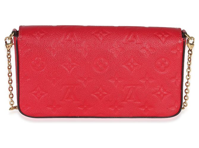Pochette Félicie Monogram Empreinte Scarlatto Louis Vuitton Rosso - vista 2