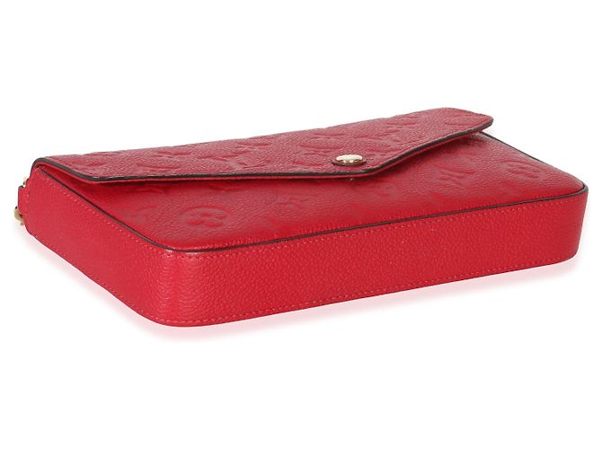 Pochette Félicie Monogram Empreinte Scarlatto Louis Vuitton Rosso - vista 7