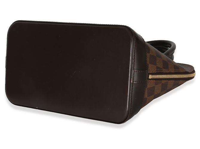 Borsa Alma PM in tela Damier Ebene di Louis Vuitton Marrone - vista 6