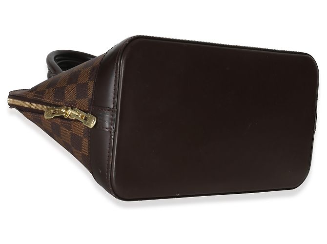 Borsa Alma PM in tela Damier Ebene di Louis Vuitton Marrone - vista 7