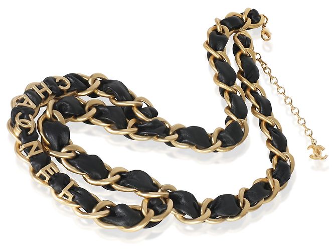 Chanel Gold-Plated 2020 Leder Kettengürtel - Ansicht 3