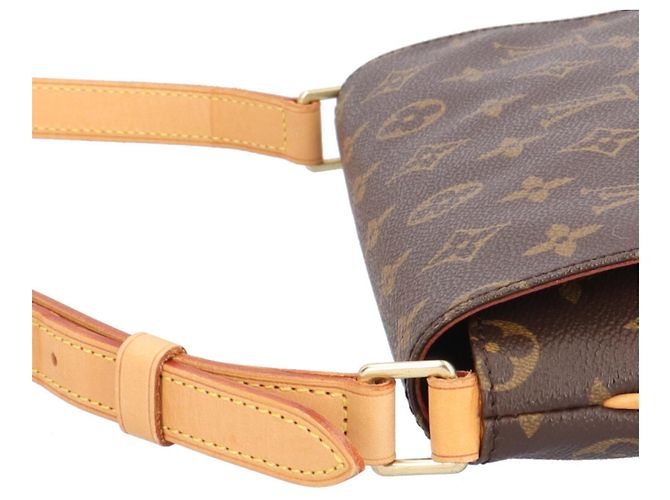 Borsa a Spalla Musette Tango Corto Monogramma Louis Vuitton Marrone - vista 10