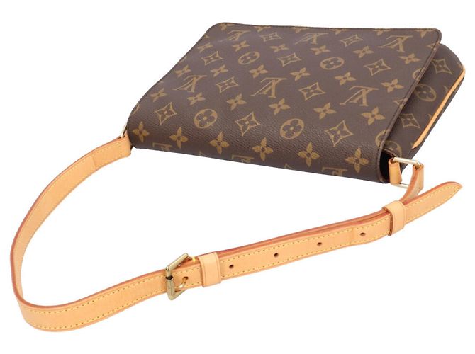 Borsa a Spalla Musette Tango Corto Monogramma Louis Vuitton Marrone - vista 11