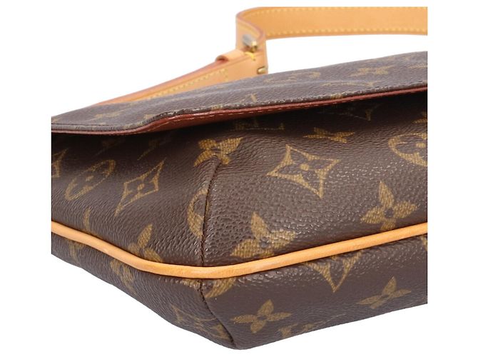 Borsa a Spalla Musette Tango Corto Monogramma Louis Vuitton Marrone - vista 8