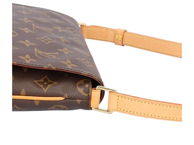 Borsa a Spalla Musette Tango Corto Monogramma Louis Vuitton Marrone - vista 9