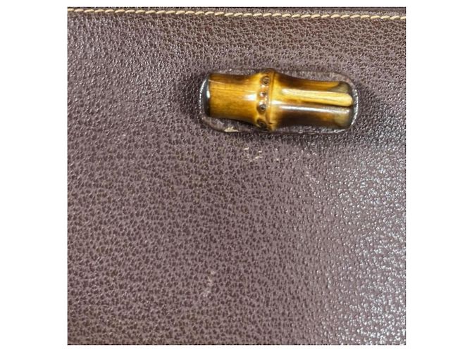 Borsa a Spalla Gucci Bamboo Marrone - vista 11