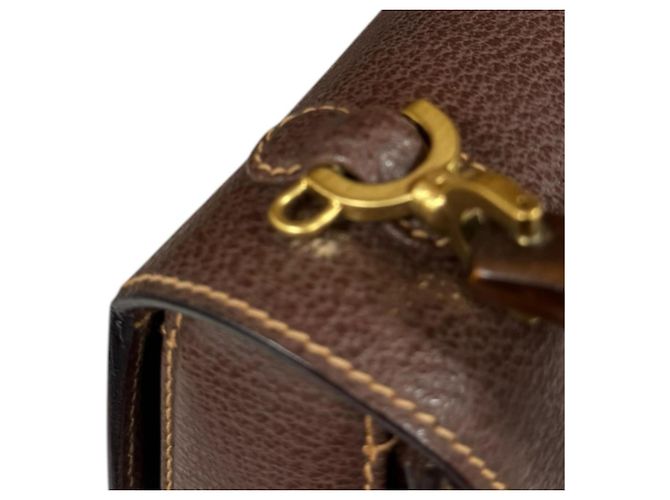 Borsa a Spalla Gucci Bamboo Marrone - vista 14