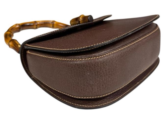 Borsa a Spalla Gucci Bamboo Marrone - vista 6