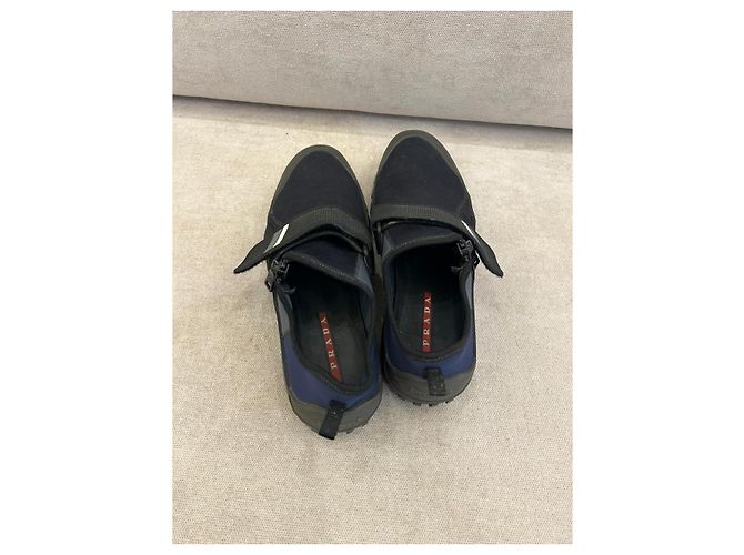 Sneakers basse Prada Sport grigie e blu Multicolore - vista 6