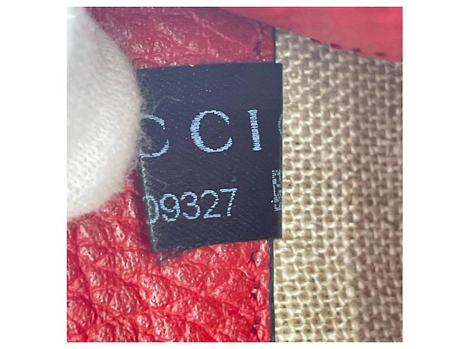 Borsa a spalla in pelle rossa Gucci Rosso - vista 15