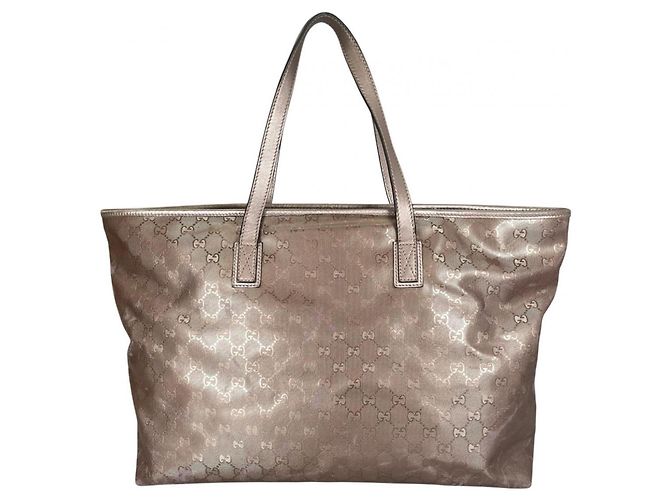 Borsa tote casual Gucci GG stampata D'oro - vista 3