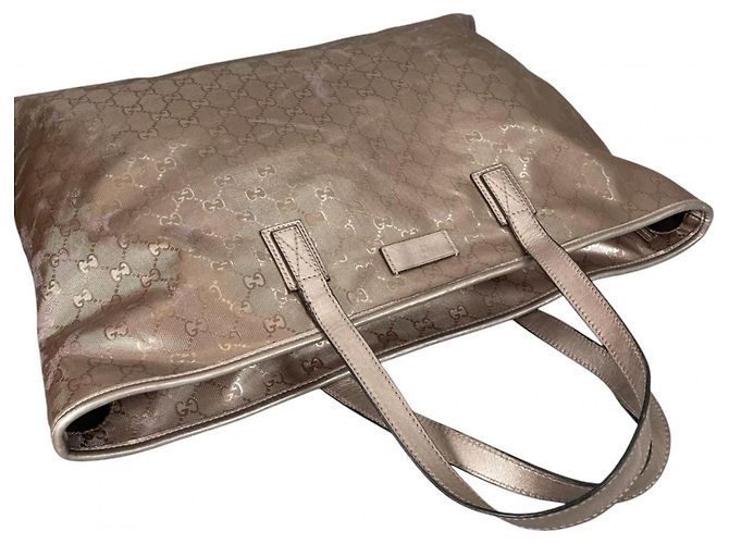 Borsa tote casual Gucci GG stampata D'oro - vista 5