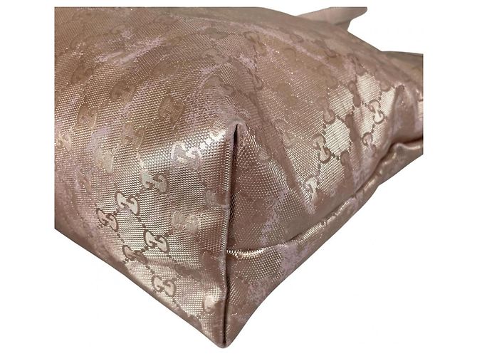 Borsa tote casual Gucci GG stampata D'oro - vista 8
