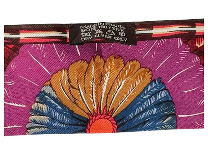 Bufanda de seda Twilly de Hermès Naranja - vista 10